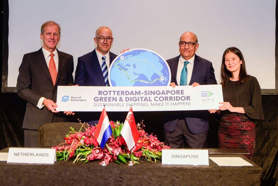 MPA Singapore, Port of Rotterdam establish world-longest green corridor