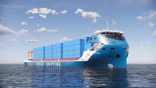 COSCO readies second 700 TEU electric ship