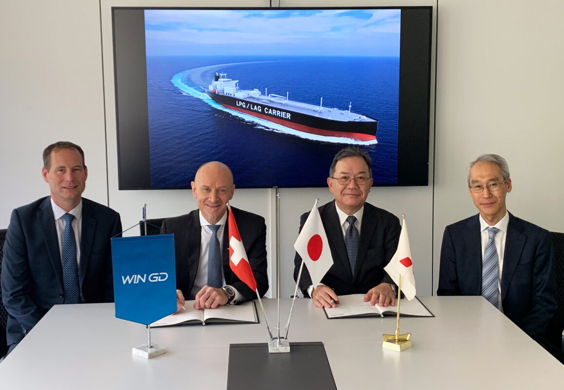 WinGD, Mitsubishi Shipbuilding sign ammonia collaboration